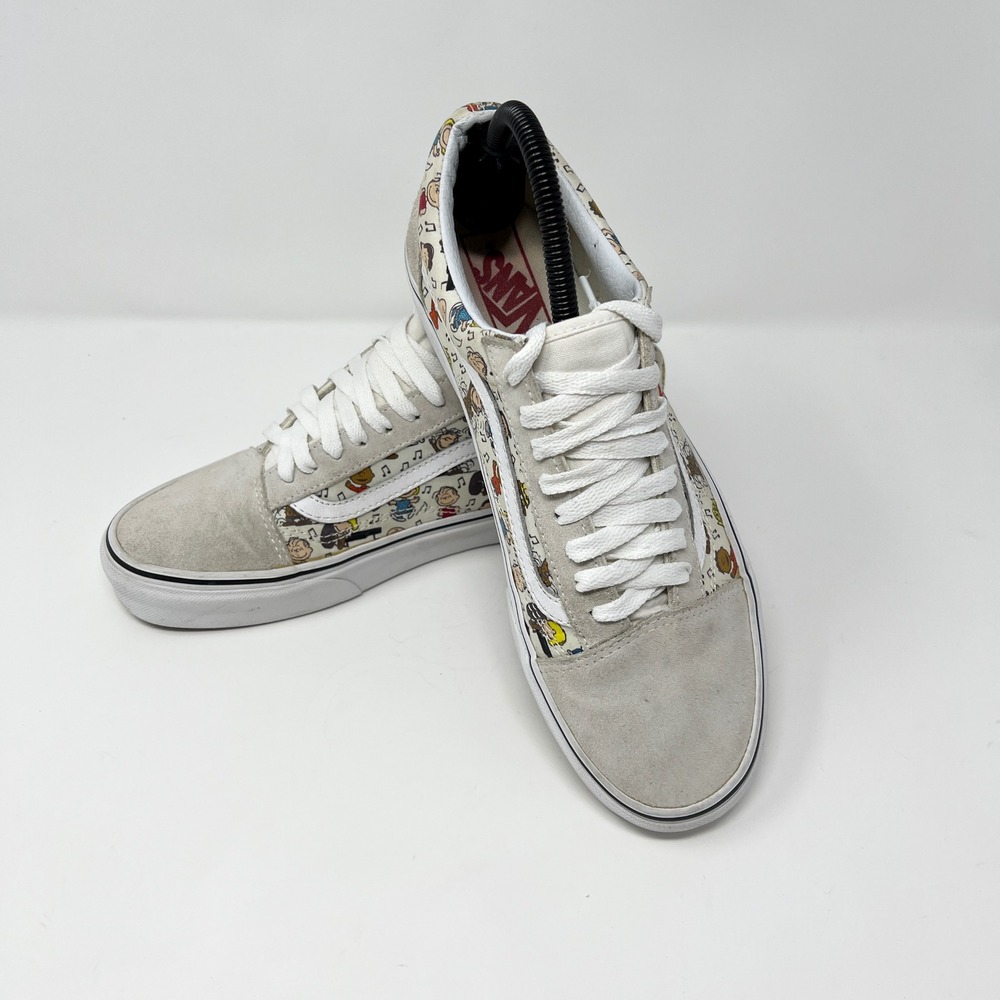 Peanuts Vans Old Skool "The Gang" M7.5 W9 Charlie Brown Snoopy Skate Shoes